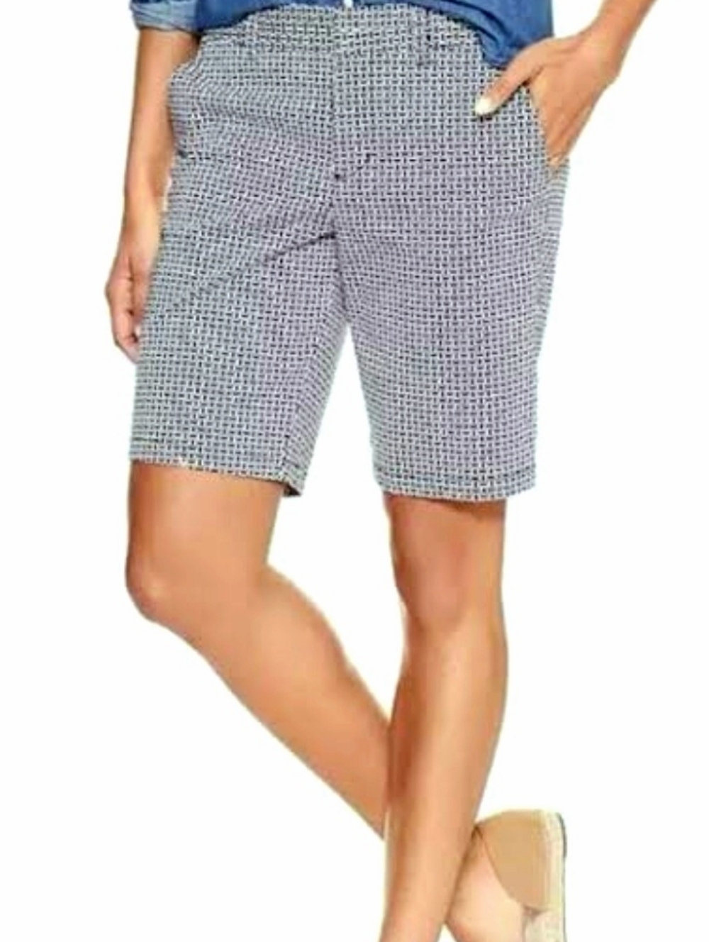 GAP Womens City 9 Inch Bermuda Shorts